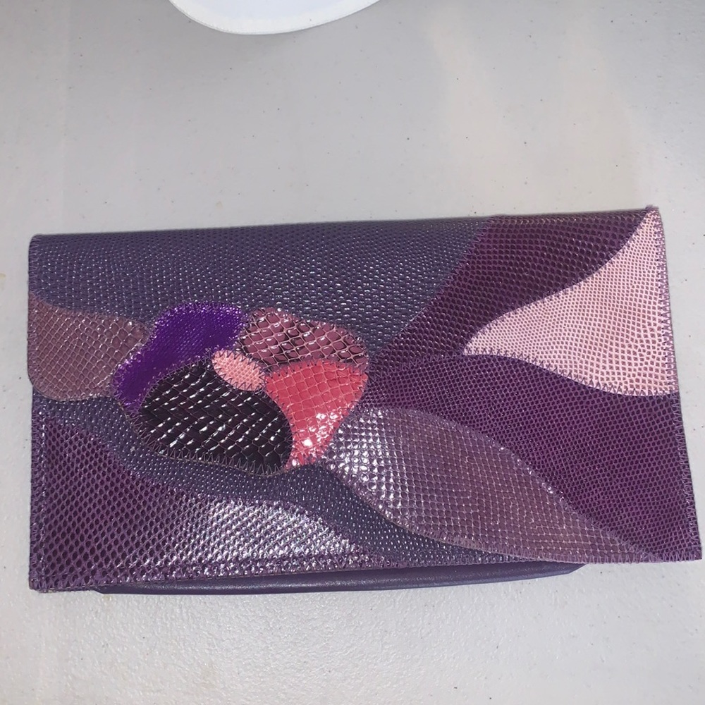 Vintage purple furst and Mooney clutch